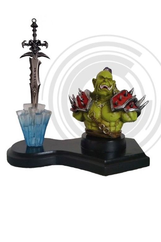 Figura Orco Con Abrecartas Agonía de Escarcha World Of Warcraft