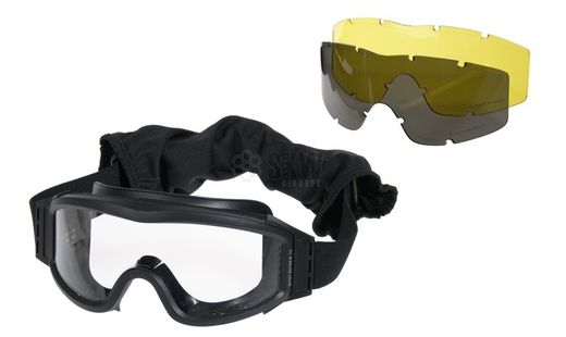 Gafas Protección Anti Vaho Negra 3 Lentes Diferentes Delta Tactics