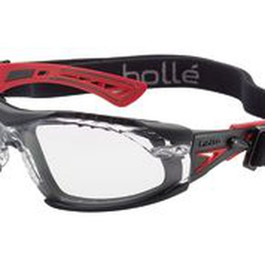 Gafas Rush+ Pc Transparente Roja Bollé