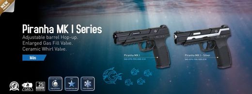 G&G Pistola Gbb Piranha Mki Negra