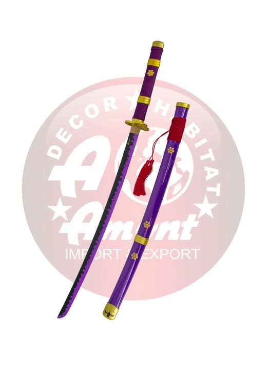 Katana bambú Enma de Zoro de One Piece mango encordado