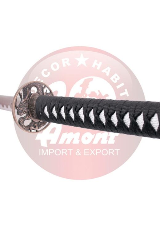 Katana Blanca Con Dragón