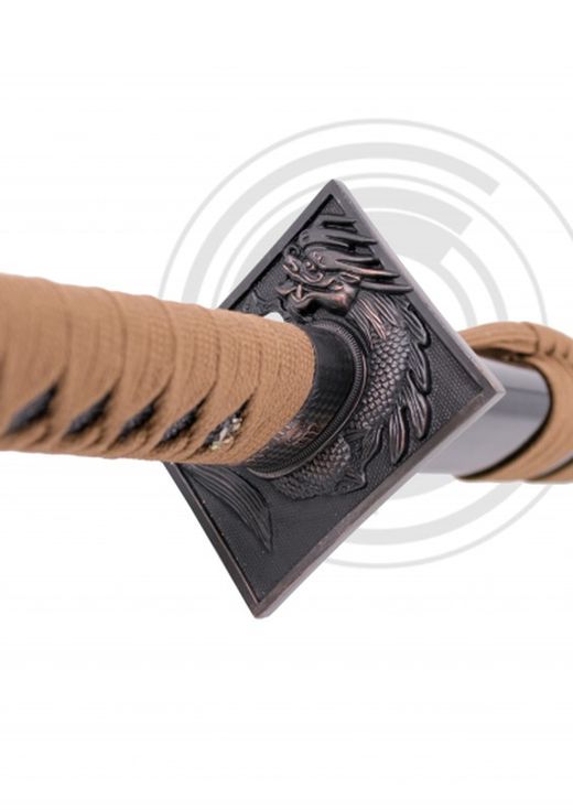 Katana Marrón Corte Acero de Carbono