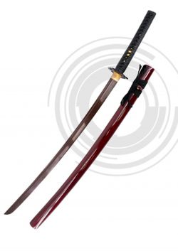 Katana Corte Damasco Rojo