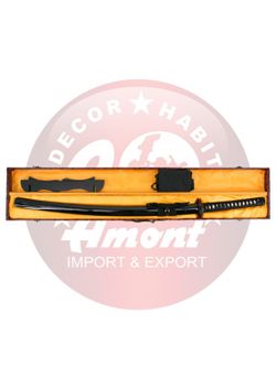 Katana de Corte Acero Damasco Aisi 1045 Afilada Amont