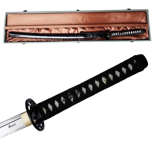 Katana de Corte Acero Damasco Aisi 1045 Afilada Amont