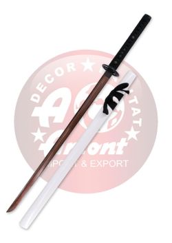 Katana Funcional Acero de Damasco Rojo