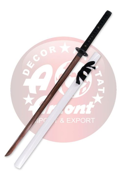 Katana Funcional Acero de Damasco Rojo