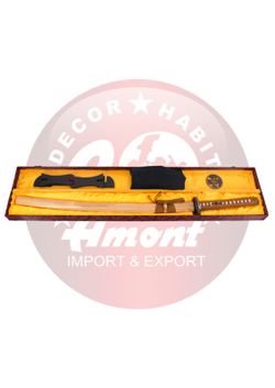 Katana Funcional de Corte Acero Al Carbono Marrón