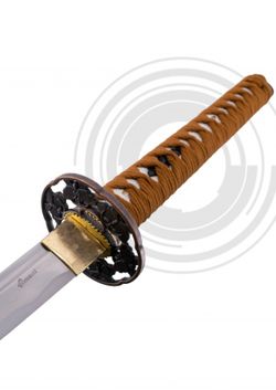 Katana Funcional de Corte Acero Al Carbono Marrón