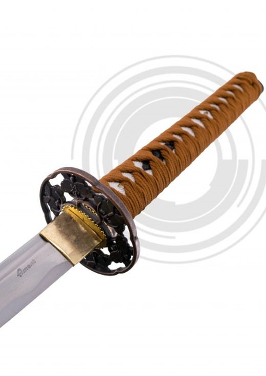 Katana Funcional de Corte Acero Al Carbono Marrón