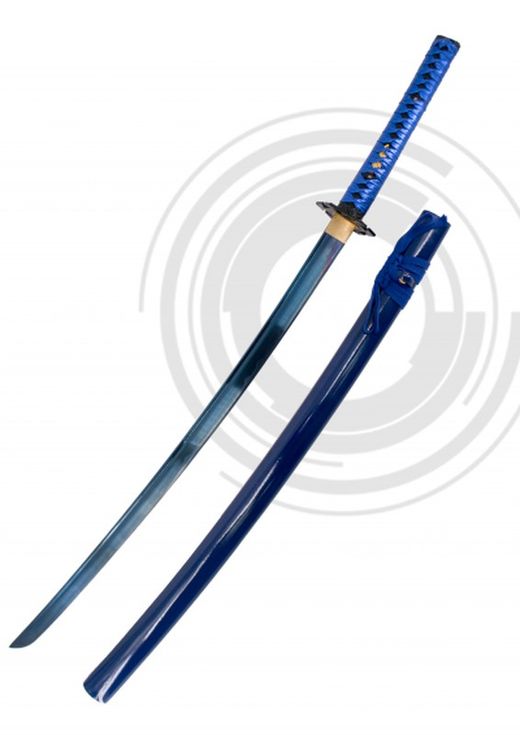 Katana Funcional de Corte Damasco Azul