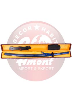Katana Funcional de Corte Damasco Azul