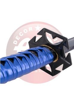 Katana Funcional de Corte Damasco Azul