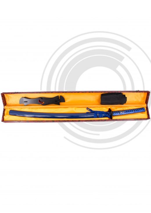 Katana Funcional de Corte Damasco Azul
