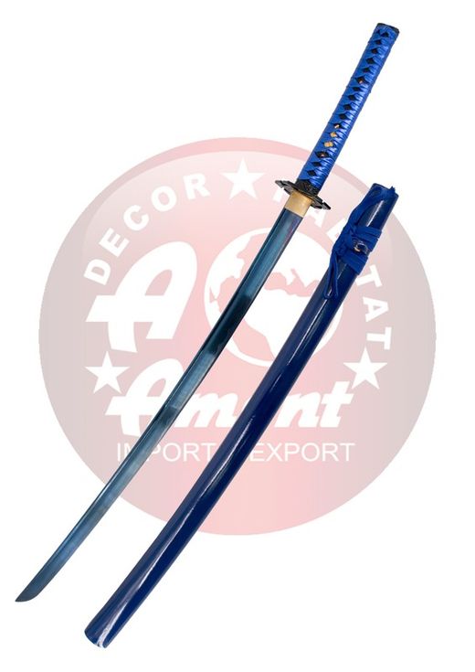 Katana Funcional de Corte Damasco Azul