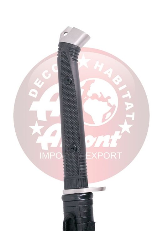 Katana Funcional recta doble filo acero carbono 1065