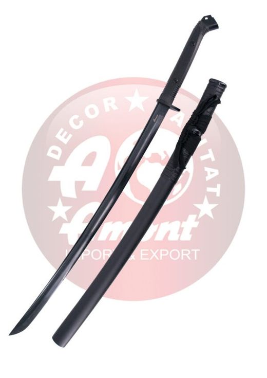 Katana Funcional hoja negra acero carbono 1065