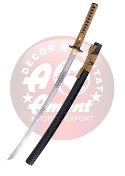 Katana Funcional negra y encordado marrón