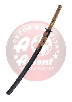 Katana Funcional negra y encordado marrón