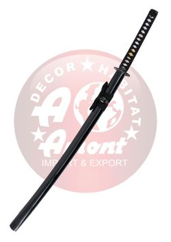 Katana Negro Corte Acero de Carbono