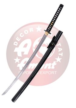 Katana Negro Corte Acero de Carbono