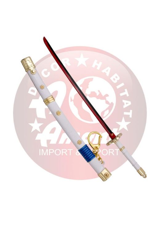 Llavero Katana blanca Enma de Zoro de One Piece