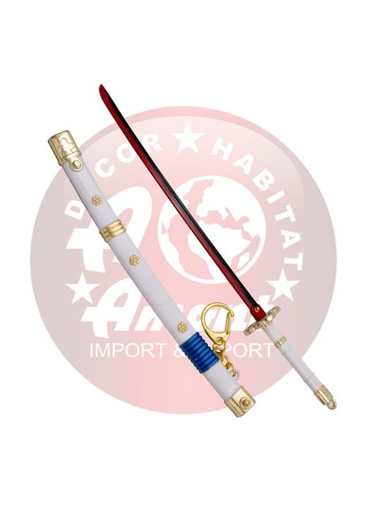 Llavero Katana blanca Enma de Zoro de One Piece