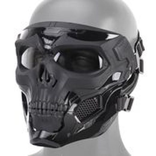 Mascara Completa Skull Negra Delta Tactics