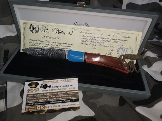 Navaja Artesanal Nieto Mango Malaquita
