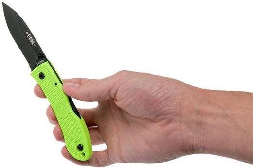 Navaja Ka-Bar Dozier Folding Hunter Verde