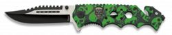 Navaja Skull Verde Albainox