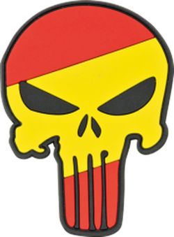 Parche Calavera España 6.6X9 Cm Con Velcro