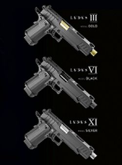 Pistola Co2 Blowback Hi-Capa Ludus Iii Gold Secutor
