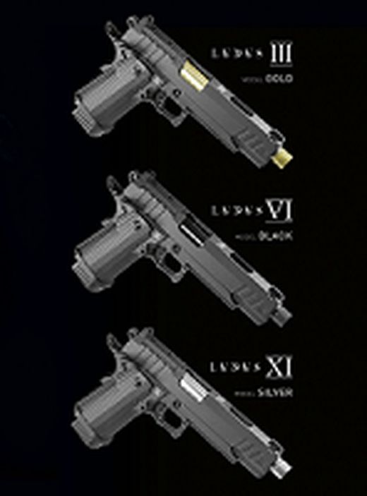 Pistola Co2 Blowback Hi-Capa Ludus Iii Gold Secutor