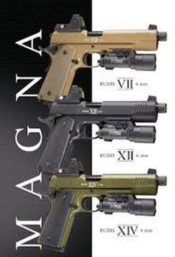 Pistola Gas y Co2 Rudis Magna Vii Tan Secutor