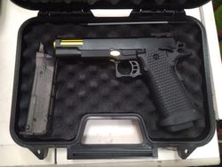 Pistola Gbb Hi-Capa 5.1 Gold Ii Golden Eagle New Gen Airsoft