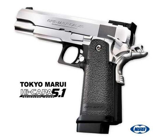 Pistola Gbb Hi-Capa 5.1 Stainless Tokyo Marui