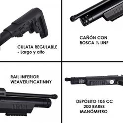 Pistola Pcp Kral Puncher Np-01 4,5 Mm - 20 Julios