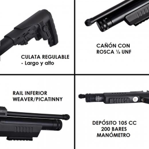 Pistola Pcp Kral Puncher Np-01 4,5 Mm - 20 Julios