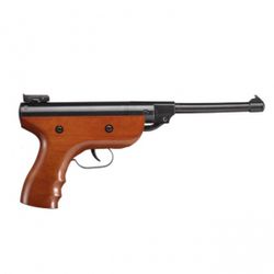 Pistola Zasdar S2 muelle grip madera cal. 4,5 mm Balines