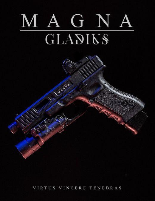 Pistola Co2 Blow Back Gladius Magna VI Negra Secutor
