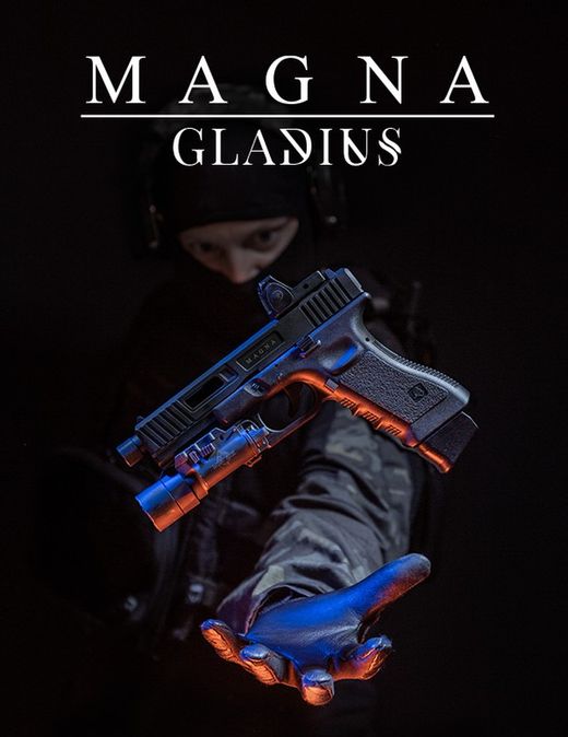 Pistola Co2 Blow Back Gladius Magna VI Negra Secutor