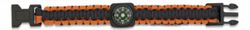 Pulsera Paracord Naranja Con Brújula