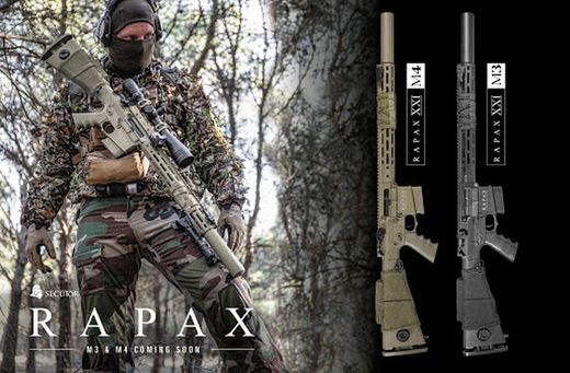 DMR RAPAX XXI M.3 SECUTOR NEGRO DISPONIBLE EDICIÓN LIMITADA+bolas 0.36g Bio Ultra White Duel Code "Gratis"