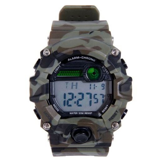Reloj Táctico Analógico y Digital Camu Delta Tactics