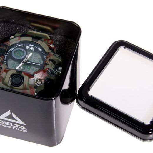 Reloj Táctico Analógico y Digital Camuflaje Delta Tactics