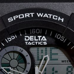 Reloj Táctico Analógico y Digital Negro Delta Tactics