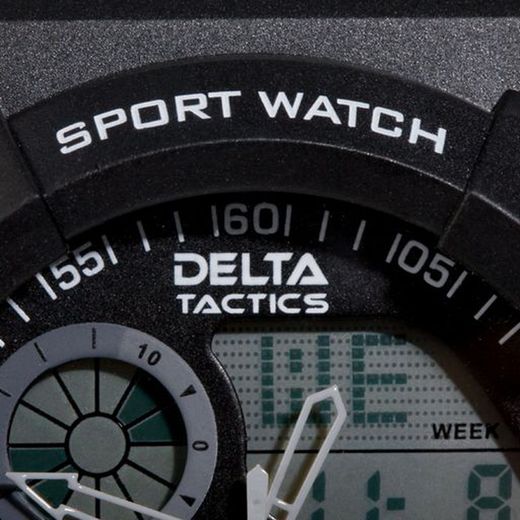 Reloj Táctico Analógico y Digital Negro Delta Tactics