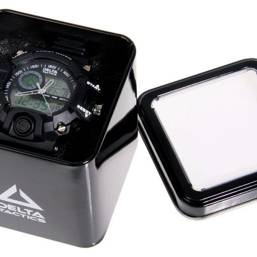 Reloj Táctico Analógico y Digital Negro Delta Tactics